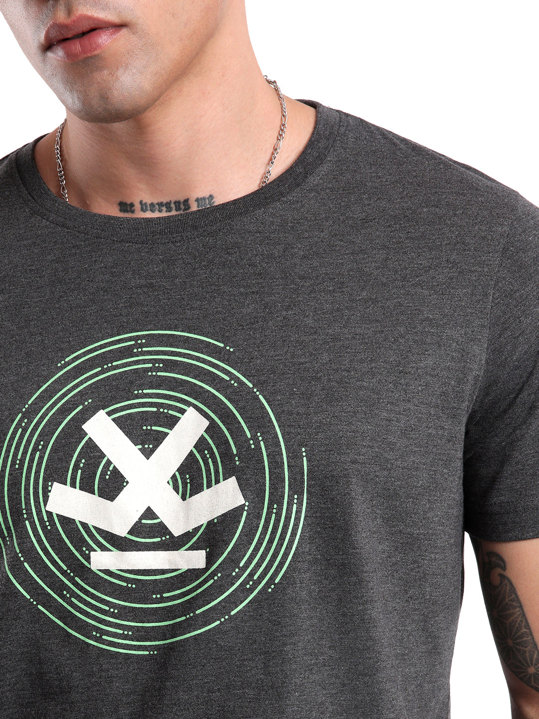 Wrogn Circles Printed T-Shirt