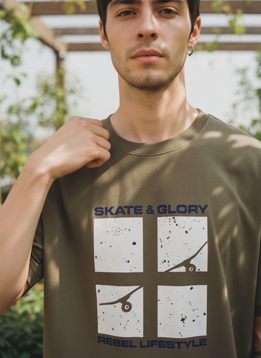 Men Oversized Cotton T-Shirt
