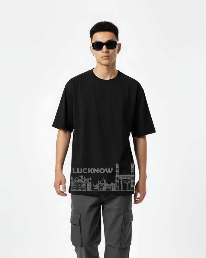 Men Printed Cotton Oversized T-Shirt
