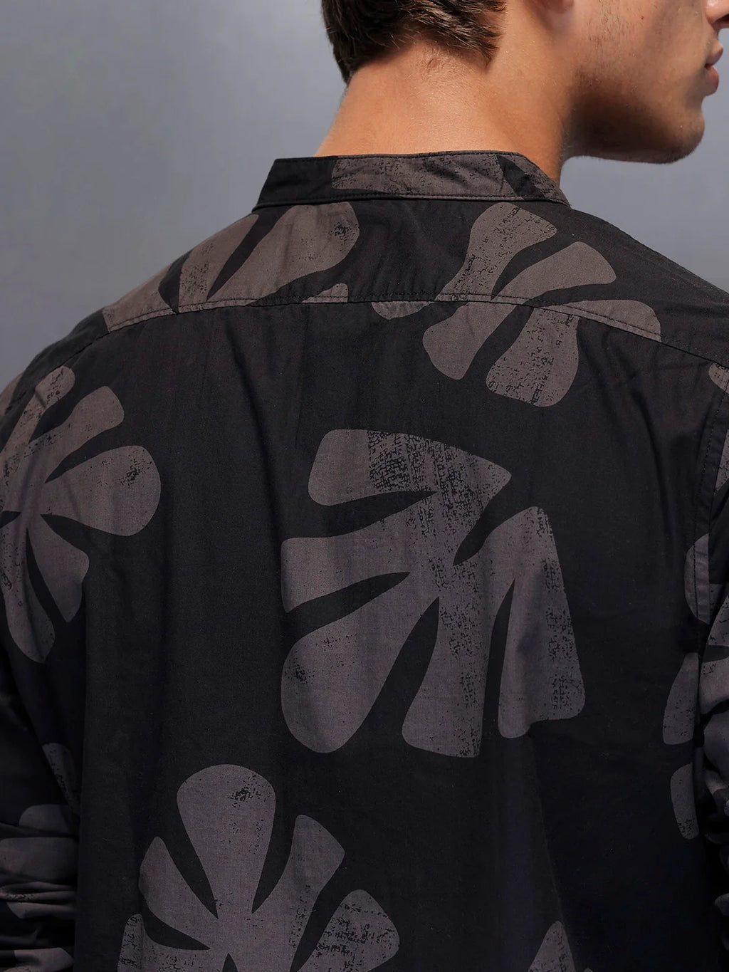 Men's Casual AOP Shirt   |  Black