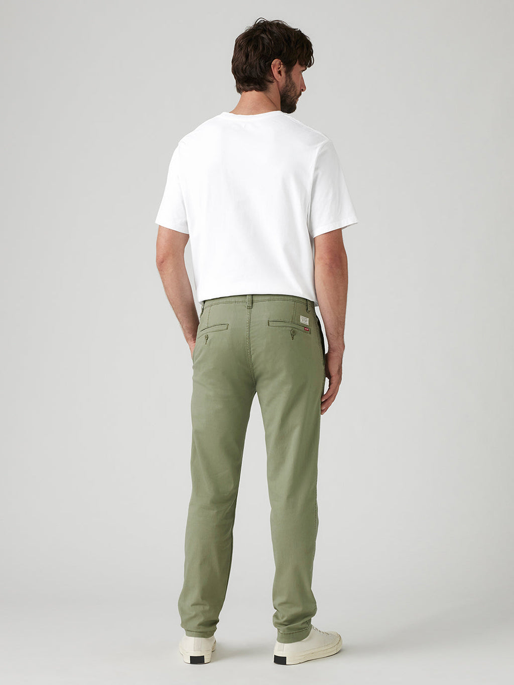 Men's Green Regular Fit Chinos