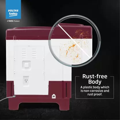 Voltas beko, A Tata Product 6 kg 5 Star Semi-Automatic Top Load Washing Machine (WTT60UNX)