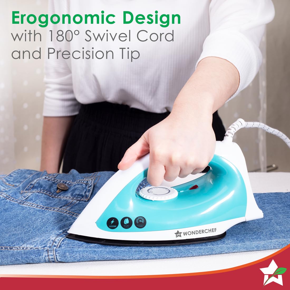 Wonderchef Dry Iron Cruze 1000W