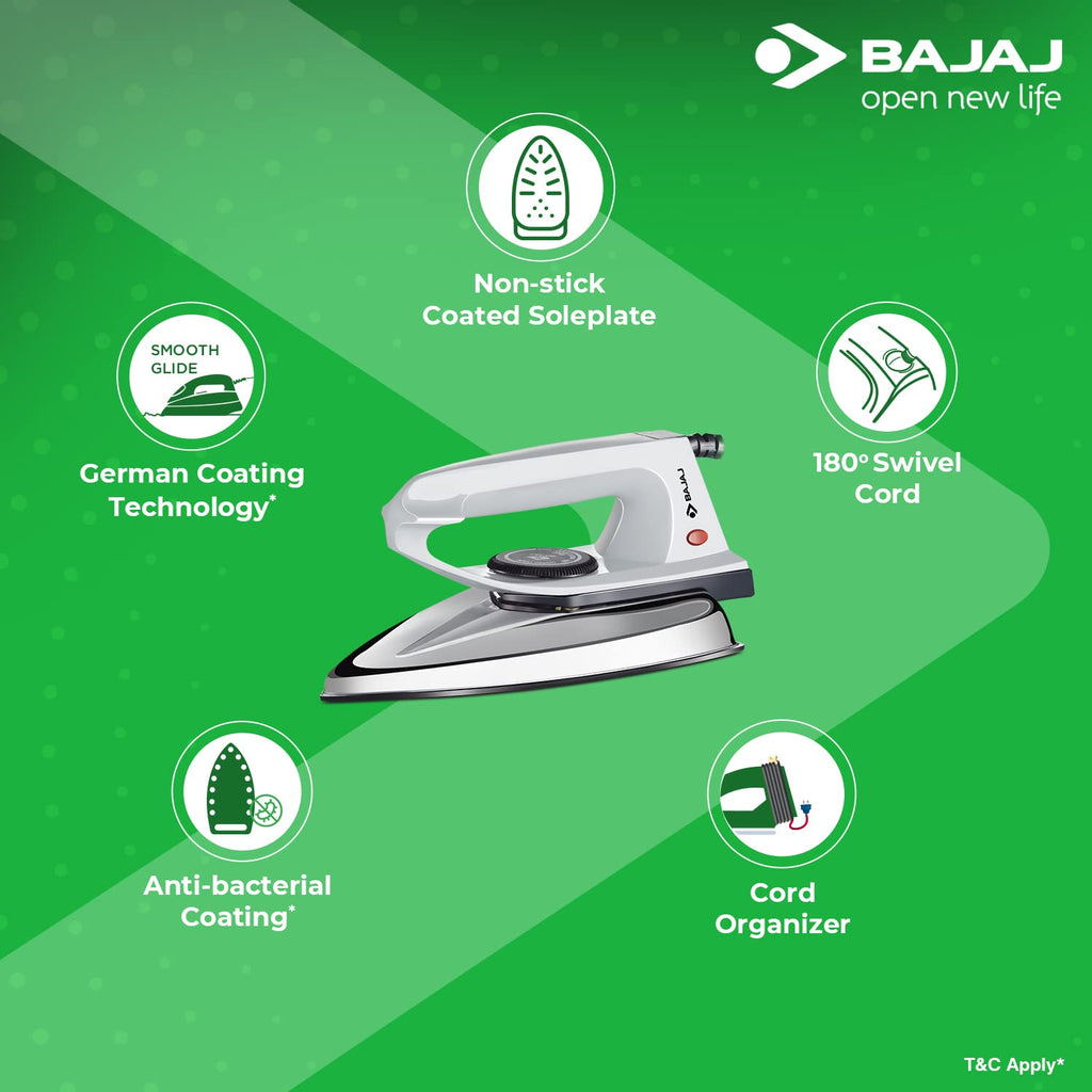 BAJAJ DX 2 600 W Dry Iron (Black)