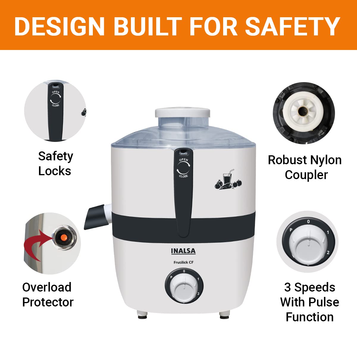 Inalsa Juice Extractor Frutilick CF
