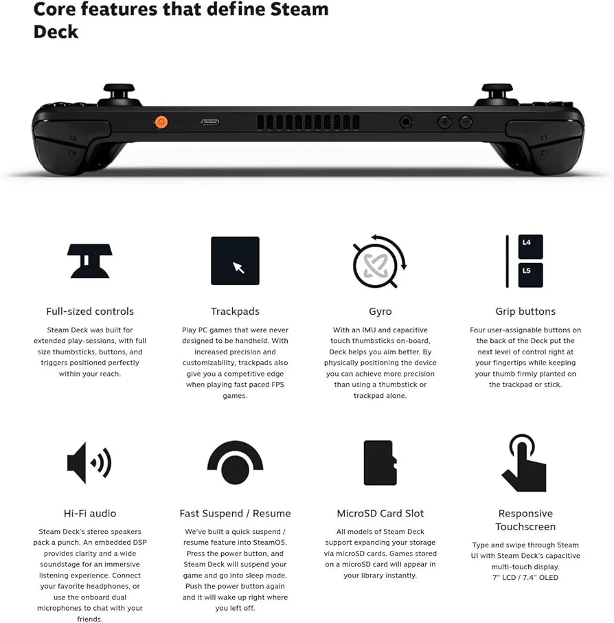 Valve Steam Deck OLED Handheld Console - 512GB 