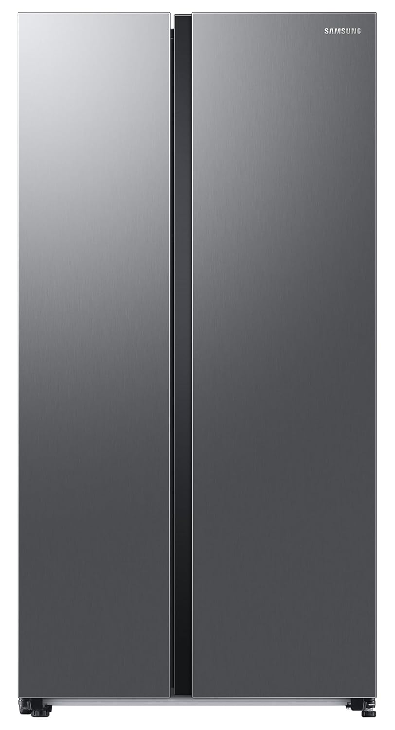 Samsung 653 L, 3 Star, Frost Free, Double Door, Convertible 5-in-1 Digital Inverter, Side By Side AI Enabled Smart Refrigerator with WiFi (RS76CG8003S9HL, Silver, Refined Inox, 2024 Model)