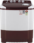 LG 8Kg 5 Star Semi Automatic Top Load Washing Machine, Roller Jet Pulsator + Soak, Burgandy P8035SRAZA