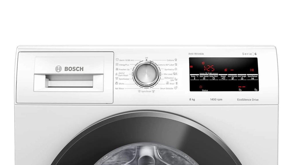 BOSCH 8 kg 1400RPM Fully Automatic Front Load Washing Machine with In-built Heater WhiteÂ Â (WAJ2846WIN)