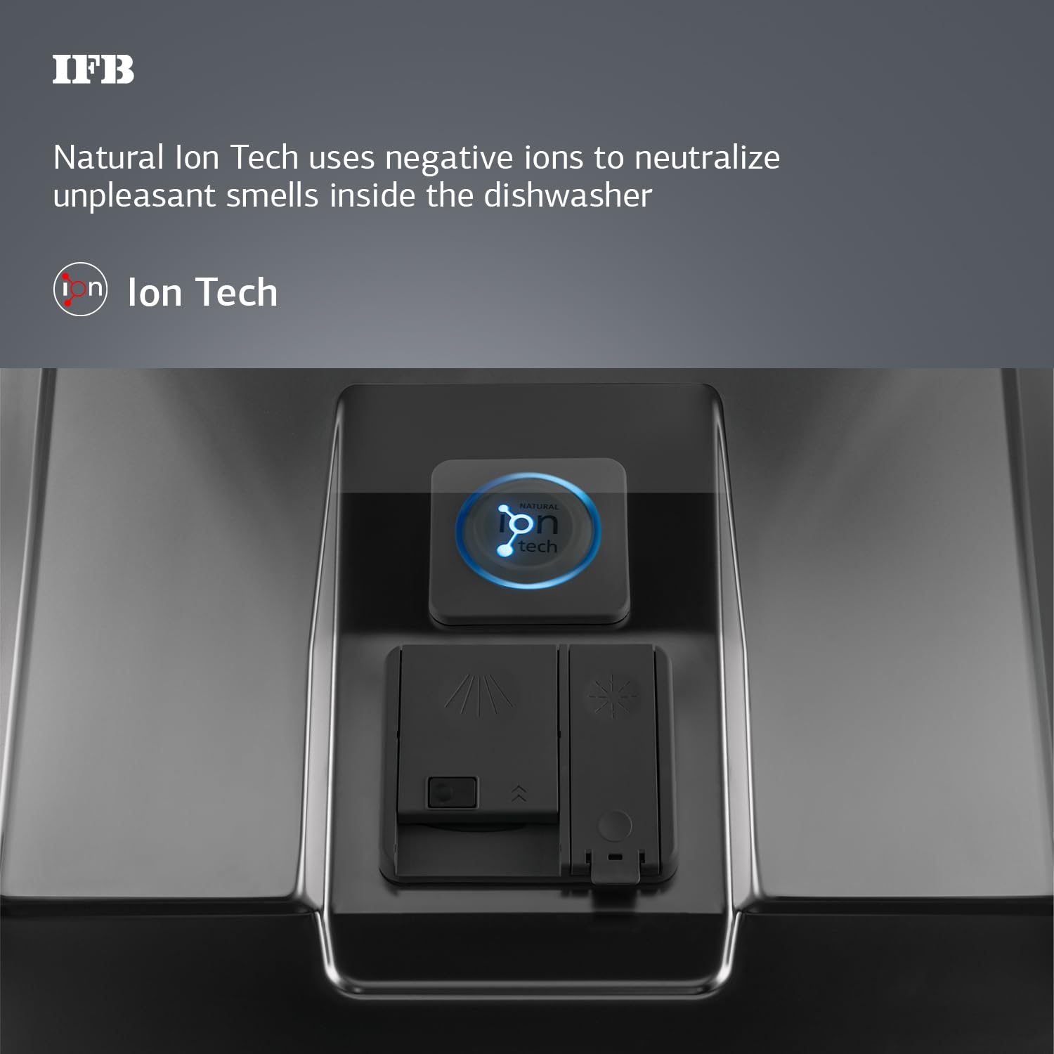 IFB 16 Place Settings with DeepClean® Technology Powered by AI Freestanding Dishwasher (Neptune VX16, Inox Grey, Largest Capacity Washes upto 92 Utensils, 70° Hot Water Wash)