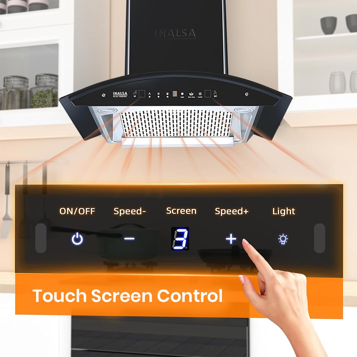 Inalsa Cooker Hood Hector 60BKMAC