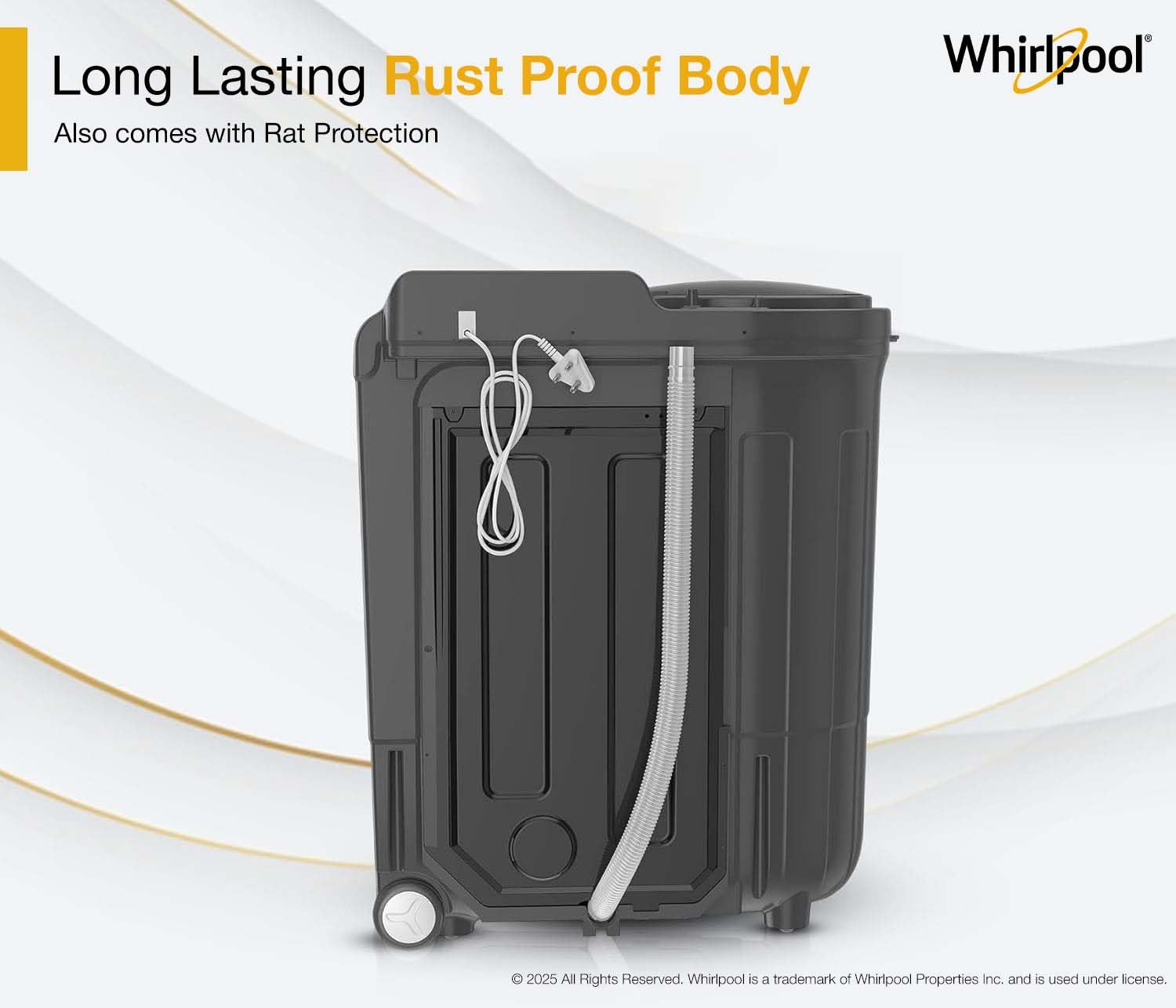 Whirlpool 9 kg 5 Star Semi-Automatic Top Loading Washing Machine (MAGIC CLEAN 9.0 GREY DAZZLE,2x Drying Power)