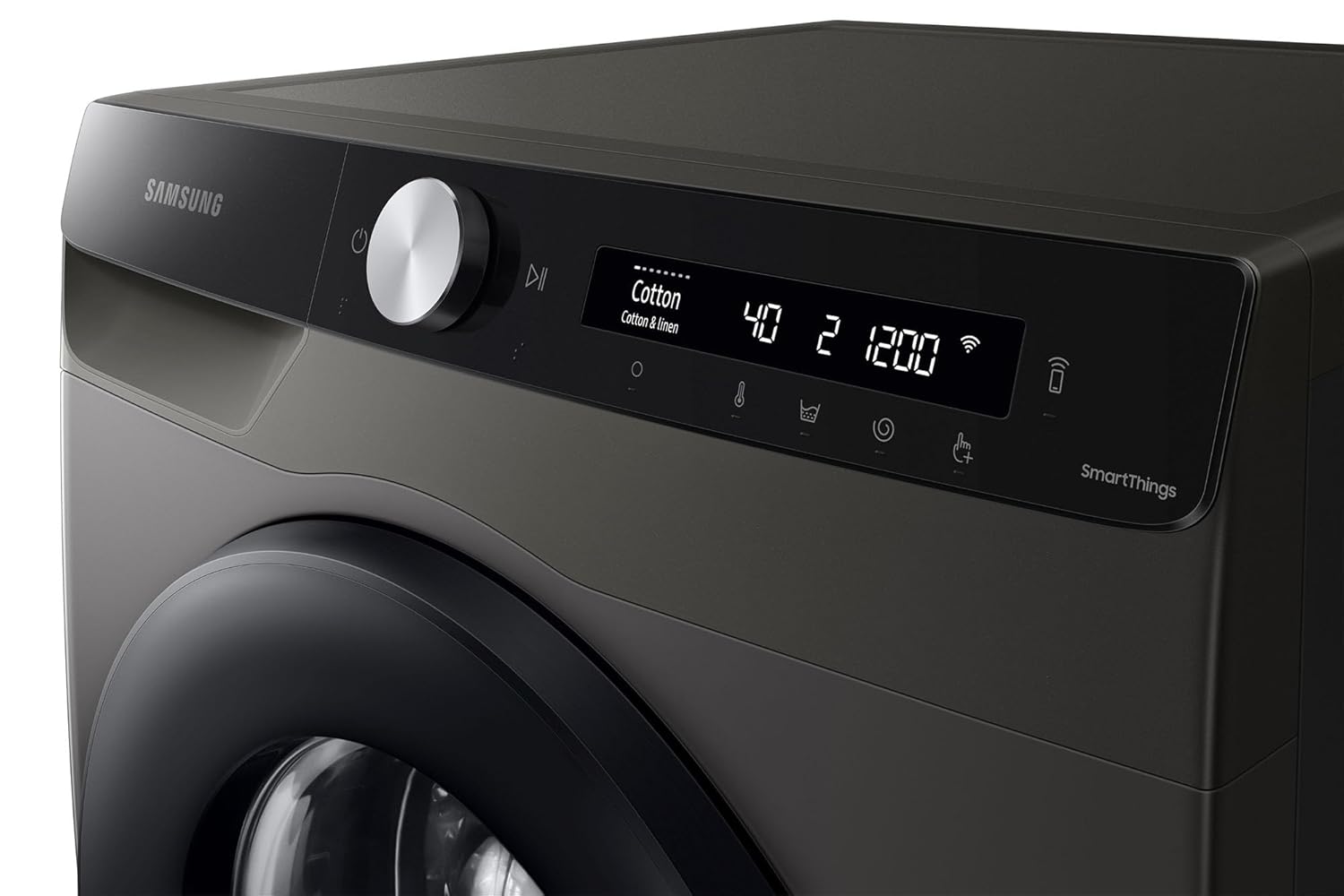 Samsung 8 kg, 5 star, Eco Bubble Technology, AI Control, Wi-Fi, Digital Inverter, Motor, Fully-Automatic Front Load Washing Machine (WW80T504DAX1TL, Hygiene Steam, Inox)