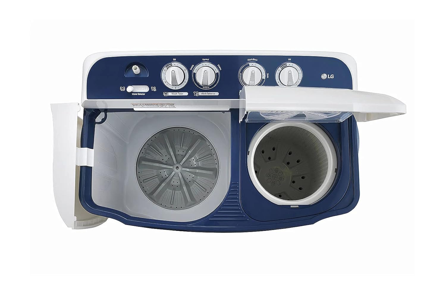 LG 7 kg Semi Automatic Top Load Washing Machine Blue, White (P7010NBAZ)