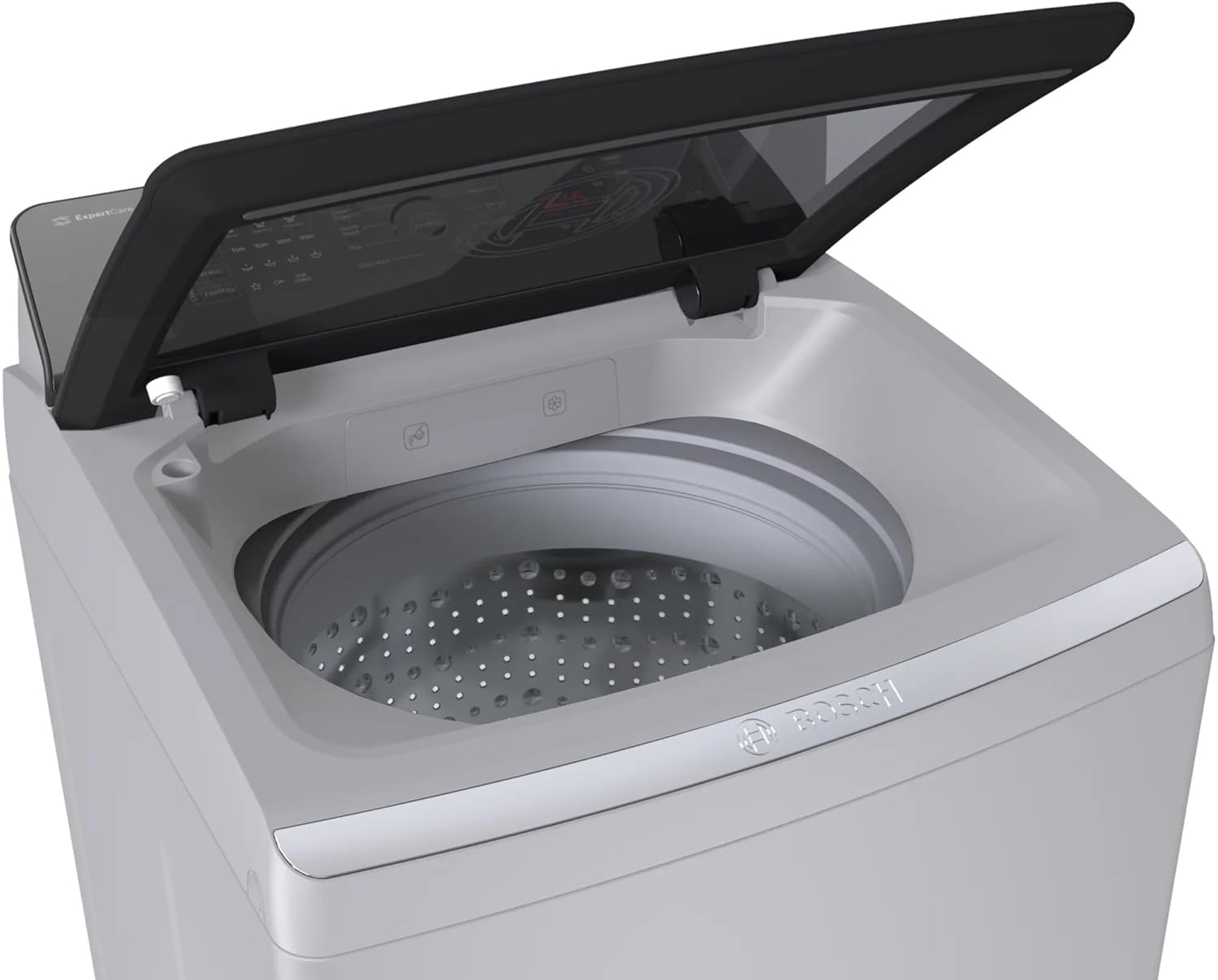 Bosch 8.0 kg 5 Star Fully-Automatic Top Loading Washing Machine (WOE802S7IN,Silver,ExpertCare)