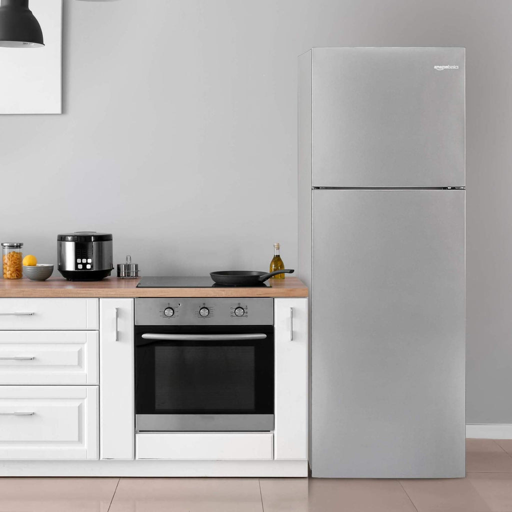 AmazonBasics 411 L 2 star Frost Free Double Door Refrigerator (Multi-airflow system, 2022 Model) (Minor Used)