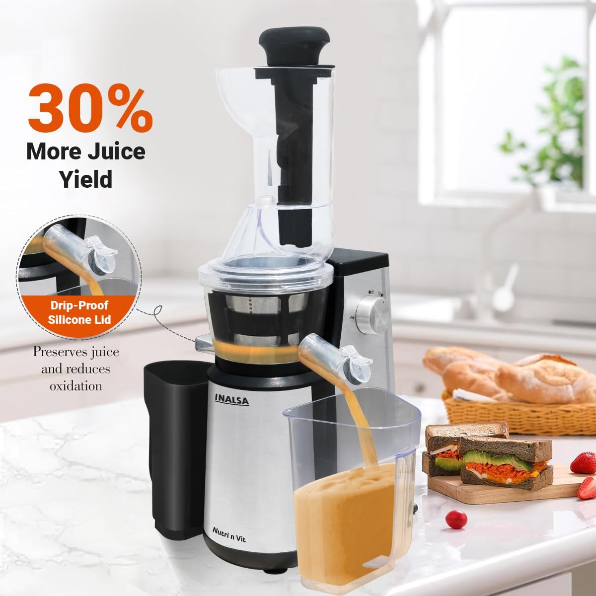 Inalsa Slow Juicer Nutri N Vit