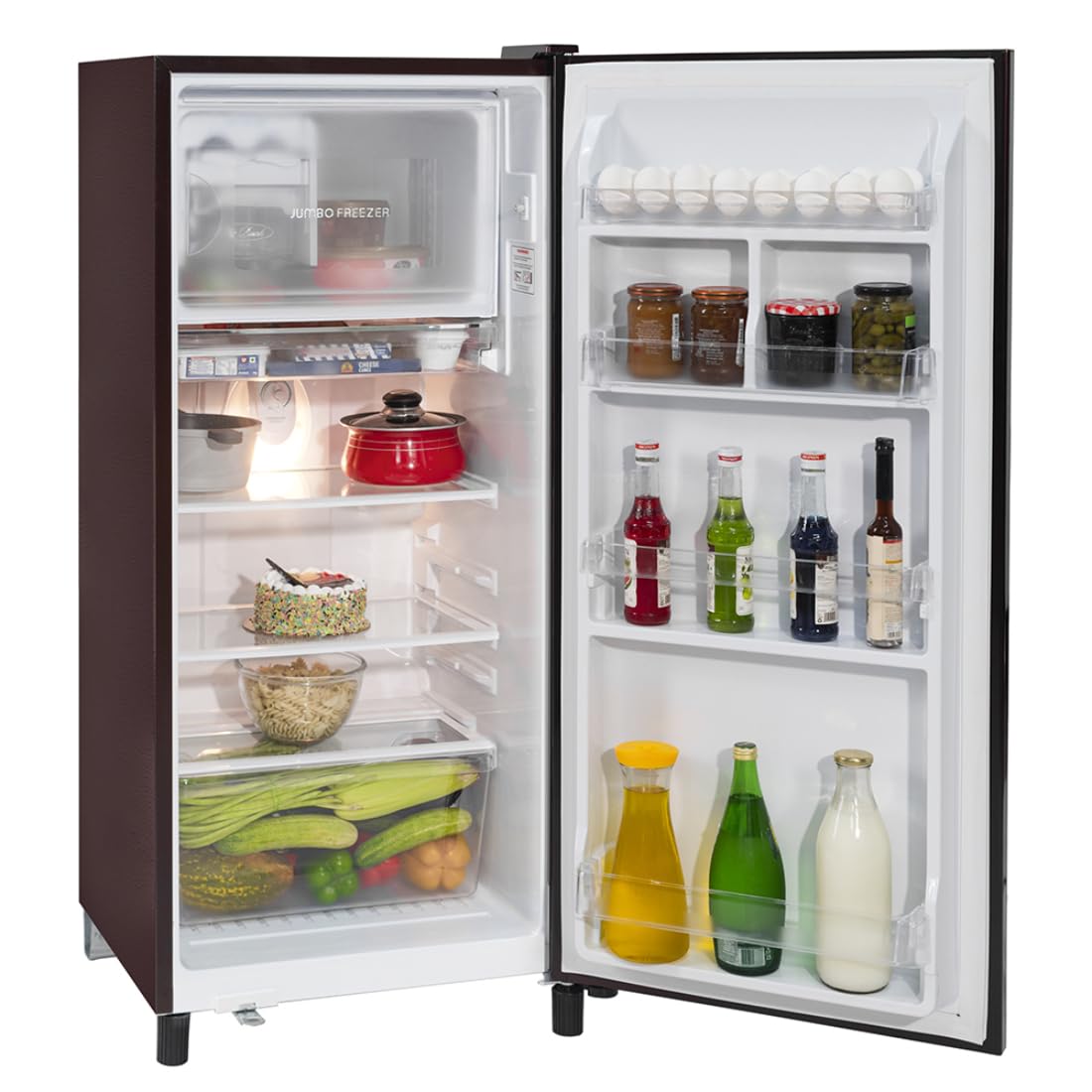 Kelvinator 190 L Direct Cool Single Door 2 Star Refrigerator (Maroon Red, KRD-B210MRG)