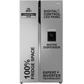 Haier SmartChoice 596L 3Star 2-Door Water Dispenser Side by Side Frost Free Refrigerator(HRS-682SWDU1, Shiny Silver)