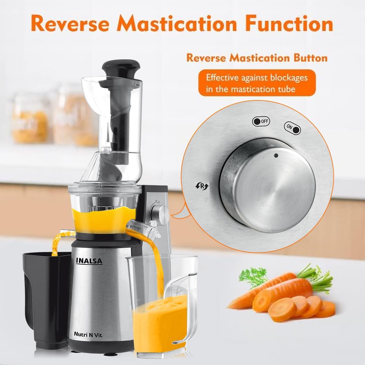 Inalsa Slow Juicer Nutri N Vit
