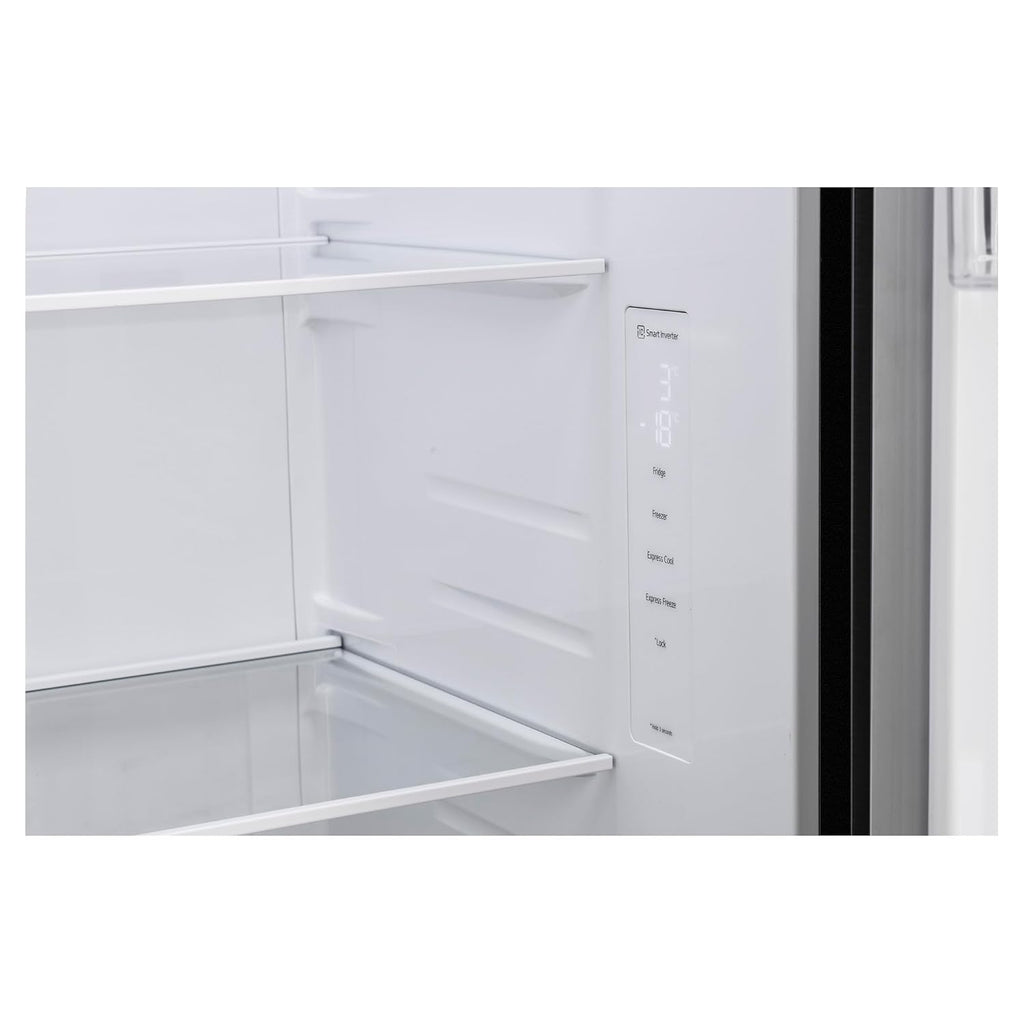LG 655 L Frost Free Smart Inverter Double Door Side by Side Refrigerator (GL-B257HWBY, Western Black, Express Freezing | Multi Air-Flow)