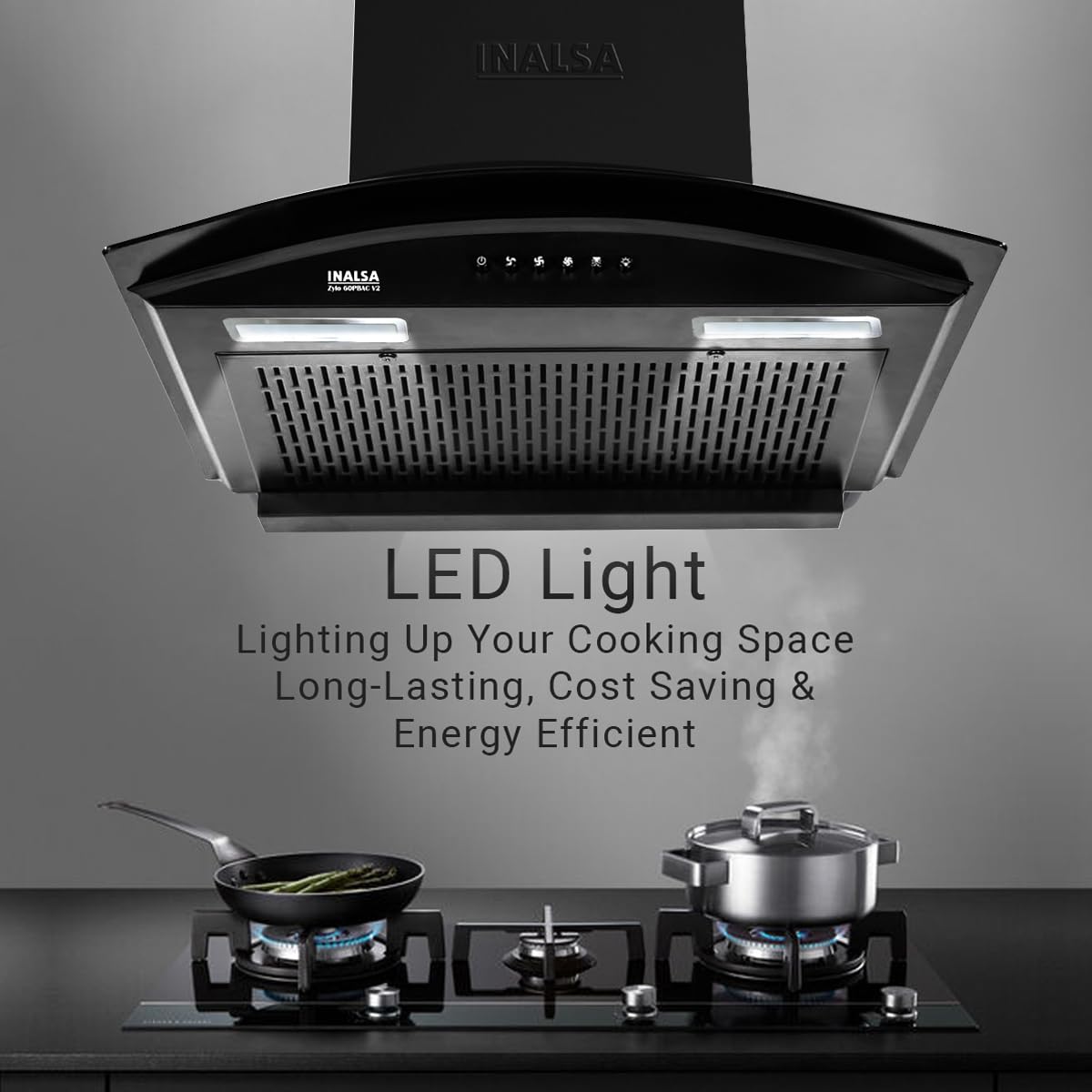 Inalsa Cooker Hood Zylo 60BKMAC