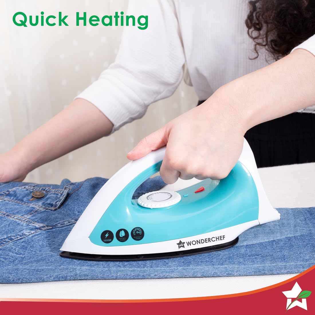 Wonderchef Dry Iron Cruze 1000W