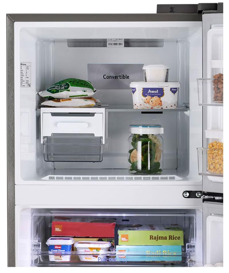 LG 322 L 3 Star Frost-Free Smart Inverter Double Door Refrigerator (GL-S342SDSX, Dazzle Steel, Convertible with Express Freeze)