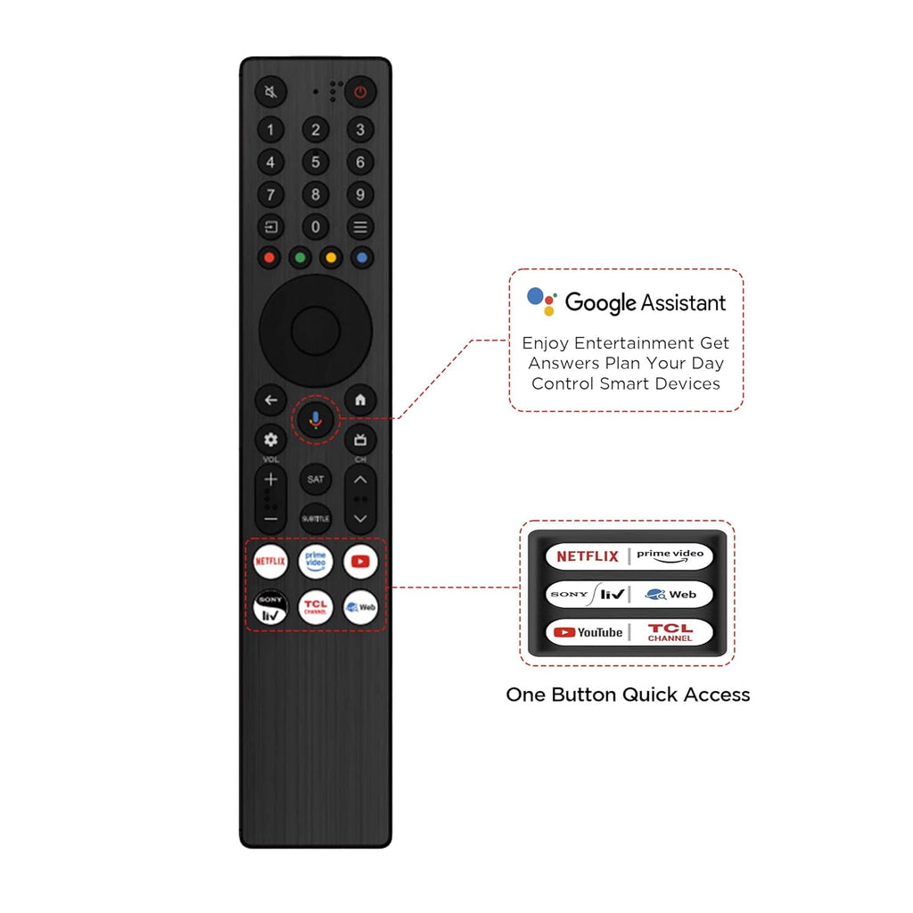 TCL 165 cm (65 inches) 4K Ultra HD Smart QLED Google TV 65P71K