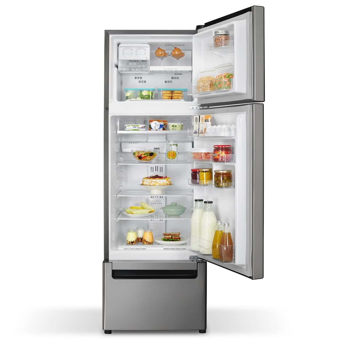 Whirlpool 260 L Frost Free Triple-Door Refrigerator(FP 283D PROTTON ROY ALPHA STEEL (N))