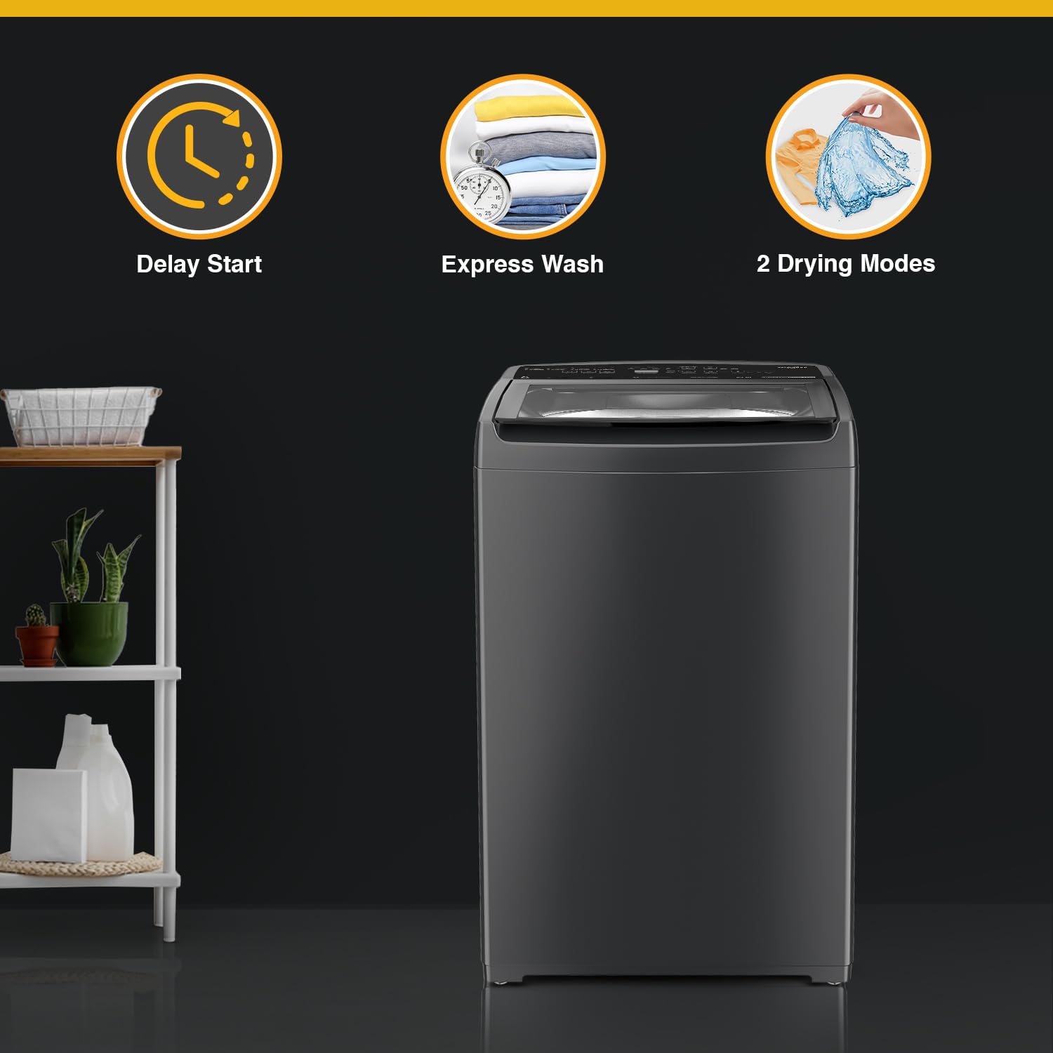 Whirlpool 6.5 Kg 5 Star StainWash Royal Plus Fully Automatic Top Load Washing Machine (SW ROYAL PLUS 6.5 (H) GREY 10YMW with In-Built Heater)