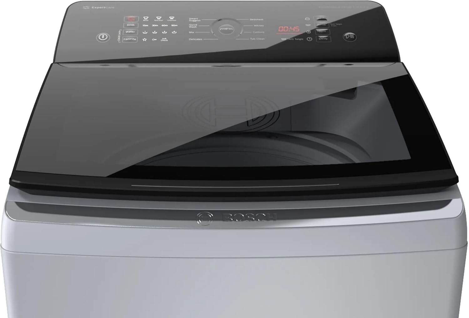 Bosch 8.0 kg 5 Star Fully-Automatic Top Loading Washing Machine (WOE802S7IN,Silver,ExpertCare)