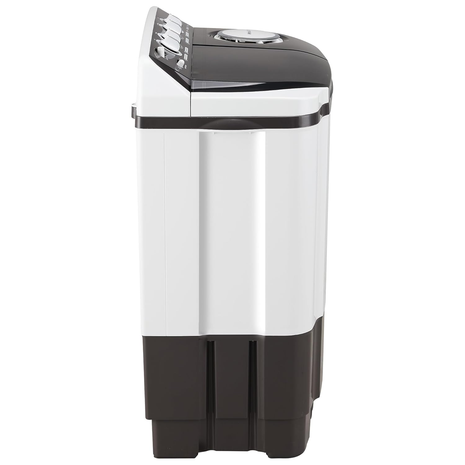 LG 8.0 Kg 5 Star Semi-Automatic Top Loading Washing Machine with Roller Jet Pulsator, Wind Jet Dry, Soak & Rat Away Technology (P8030SGAZ, Collar Scrubber & Rust Free Plastic Base, Dark Gray)