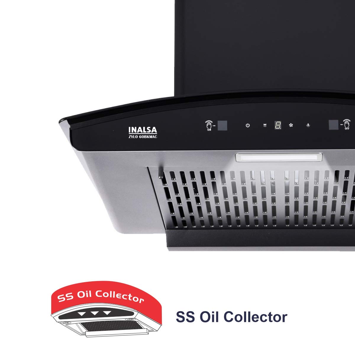 Inalsa Cooker Hood Zylo 60BKMAC