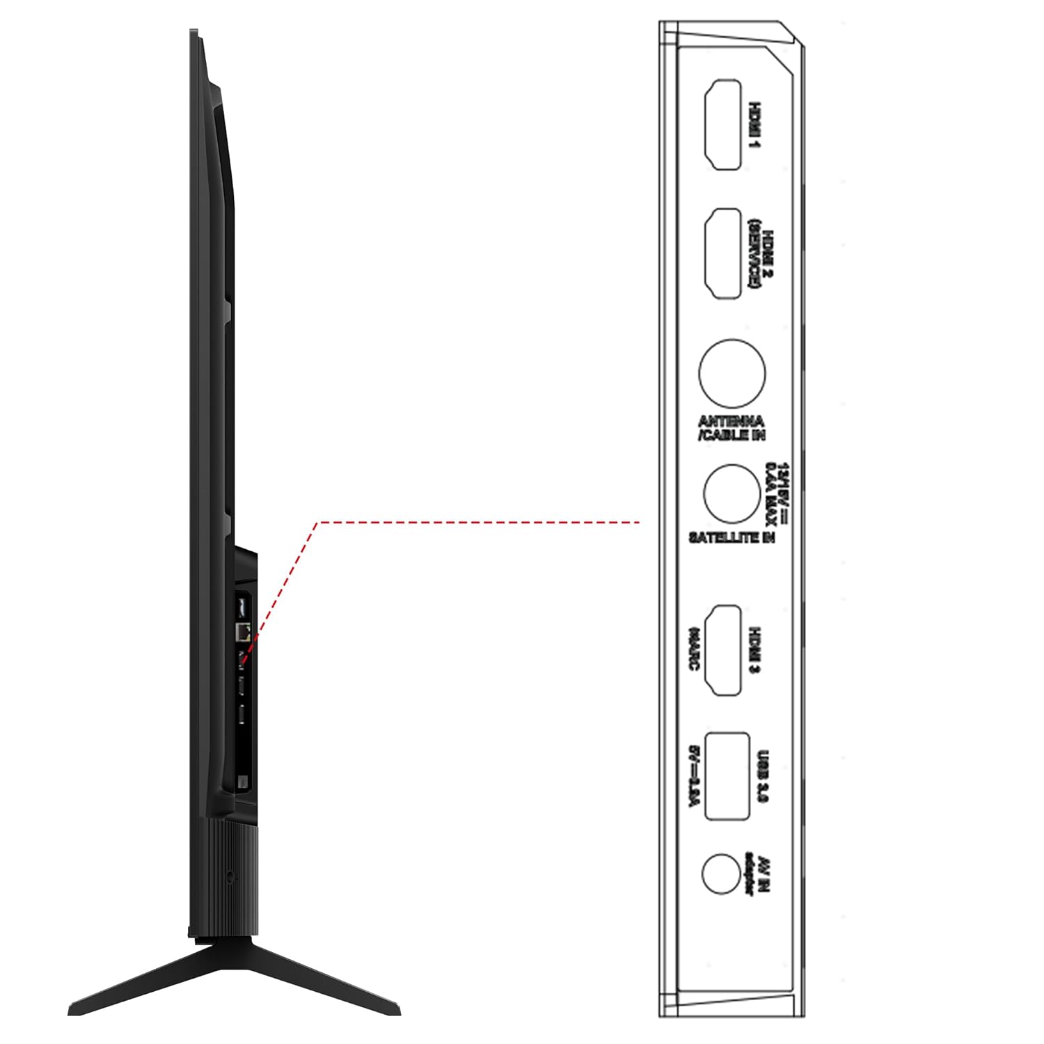 TCL 139 cm (55 inches) Metallic Bezel Less Series 4K Ultra HD Smart LED Google TV 55V6C (Black)