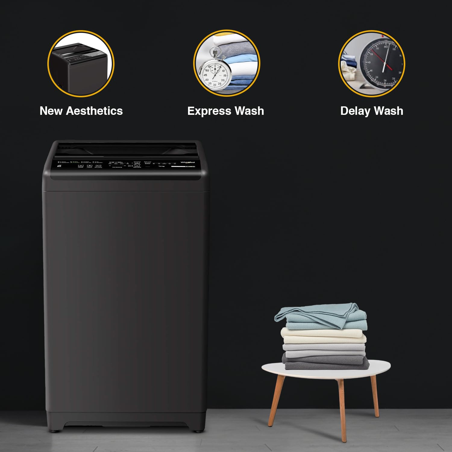 Whirlpool 7.5 Kg 5 Star Royal Fully-Automatic Top Load Washing Machine (WHITEMAGIC ROYAL 7.5 GENX, Grey, Hard Water Wash, ZPF Technology)-(Touched Up)