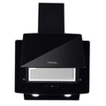 Hindware Kyra 60cm 1000 hr Low Noise Angular Designer Kitchen Chimney With Cassette Filter Touch Control Dual LED Lamps and Touch Control Black