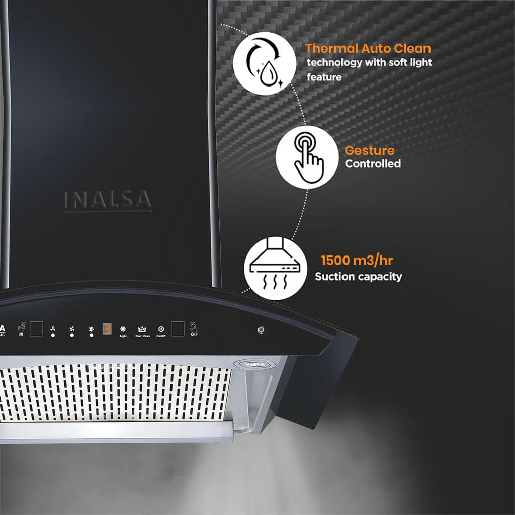 Inalsa Cooker Hood Hector 60BKMAC