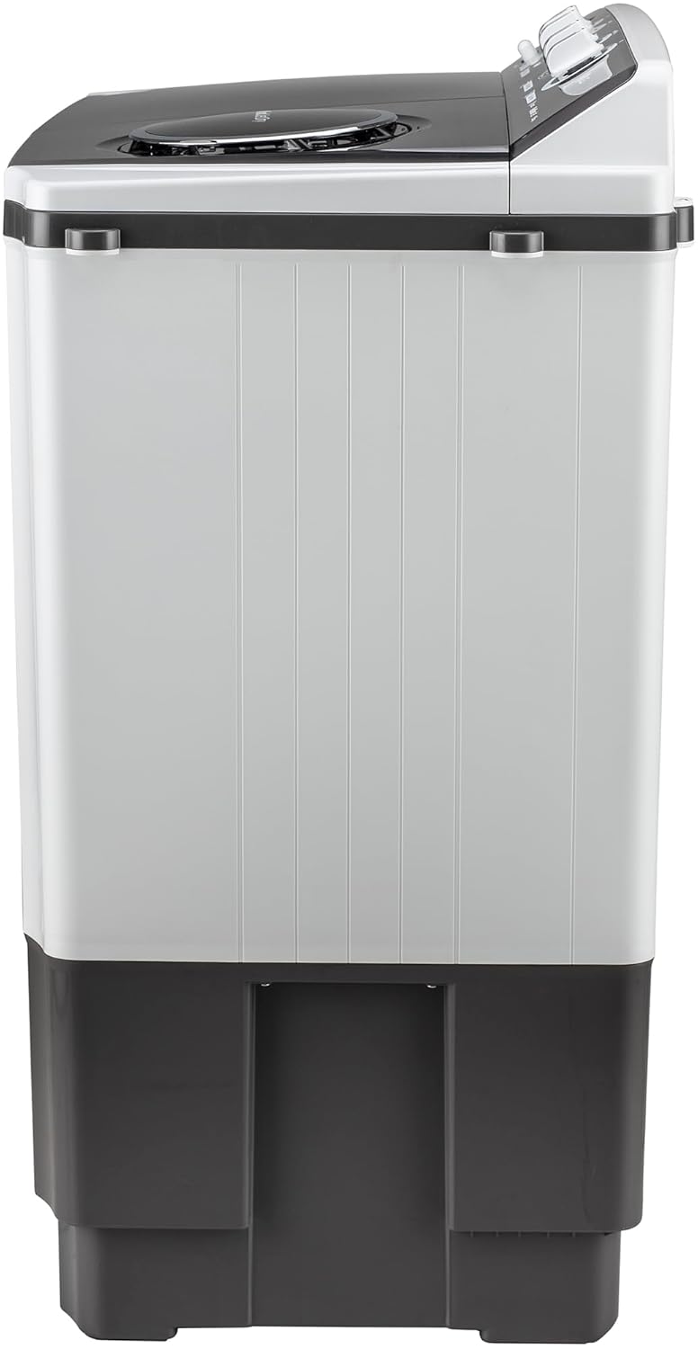 LG 9.5 kg 5 Star Wind jet dry Semi-Automatic Top Load Washing Machine (P955ASGAZ, Dark Gray, Roller Jet Pulsator)