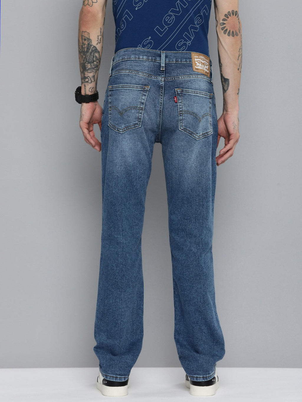 Men's 511 Blue Slim Fit Mid Rise Jeans