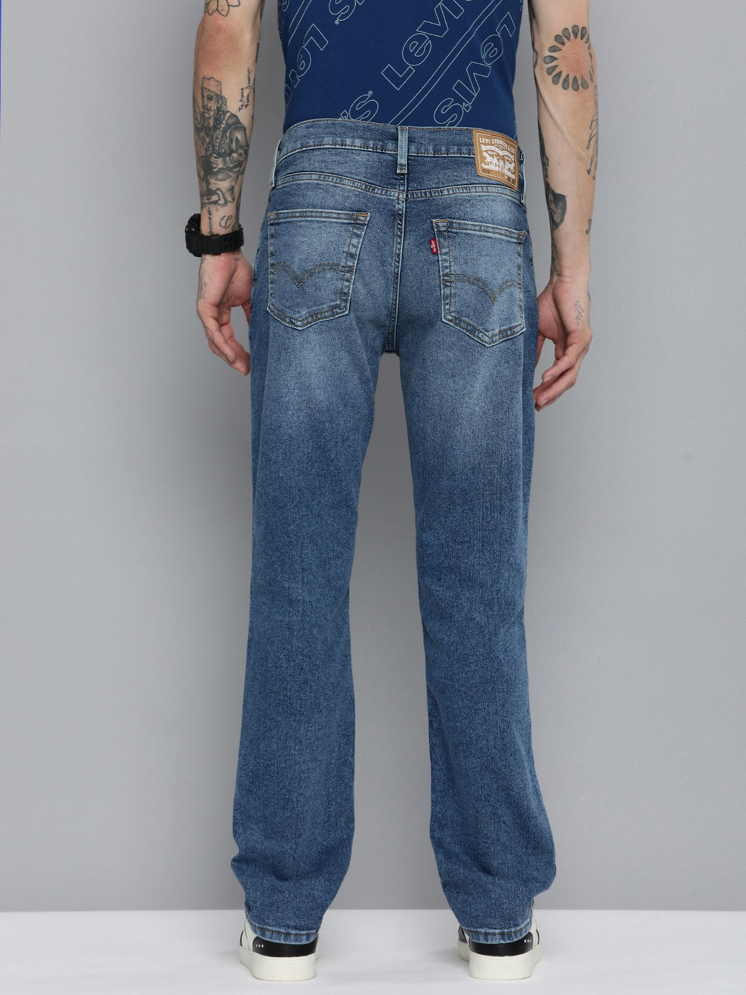 Men's 511 Blue Slim Fit Mid Rise Jeans