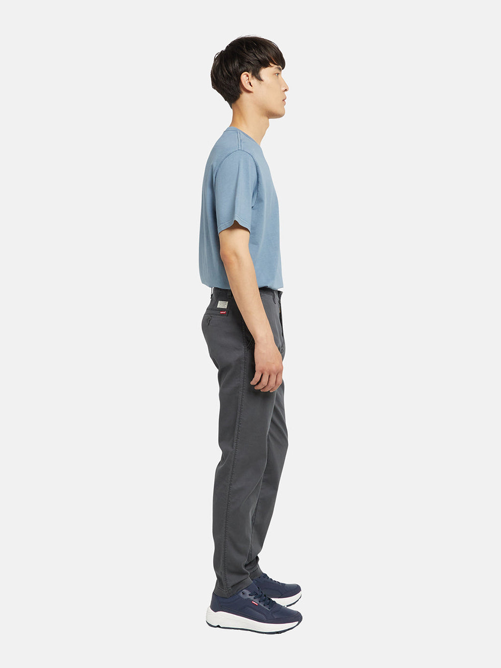 Men's Charcoal Grey Regular Fit Chinos