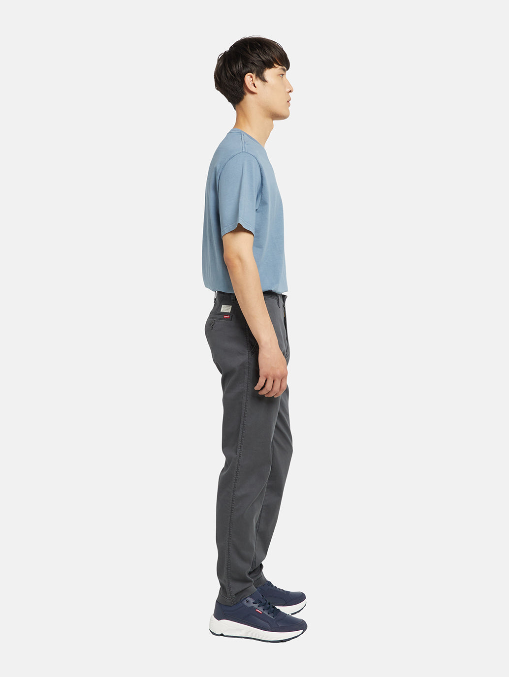 Men's Charcoal Grey Regular Fit Chinos