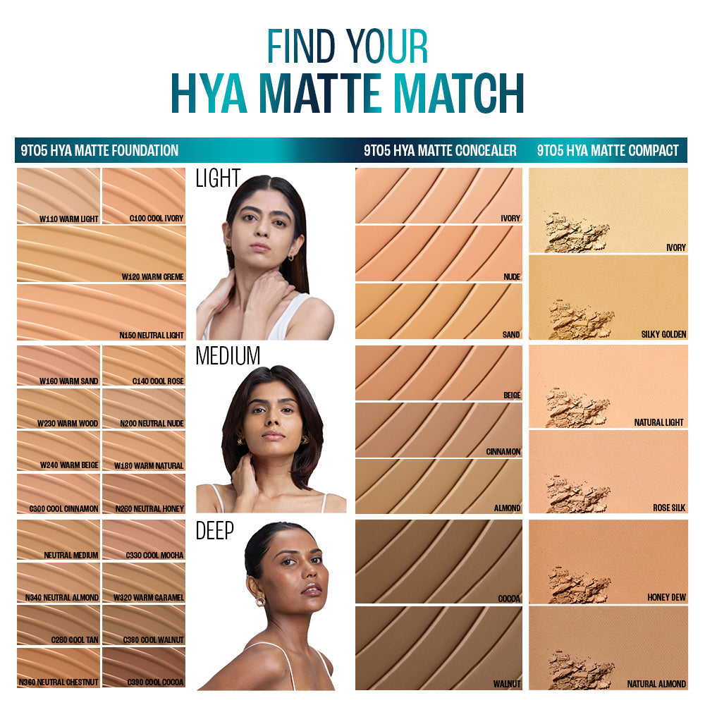 Lakmē 9to5 Hya Matte Foundation + Hyaluronic Acid