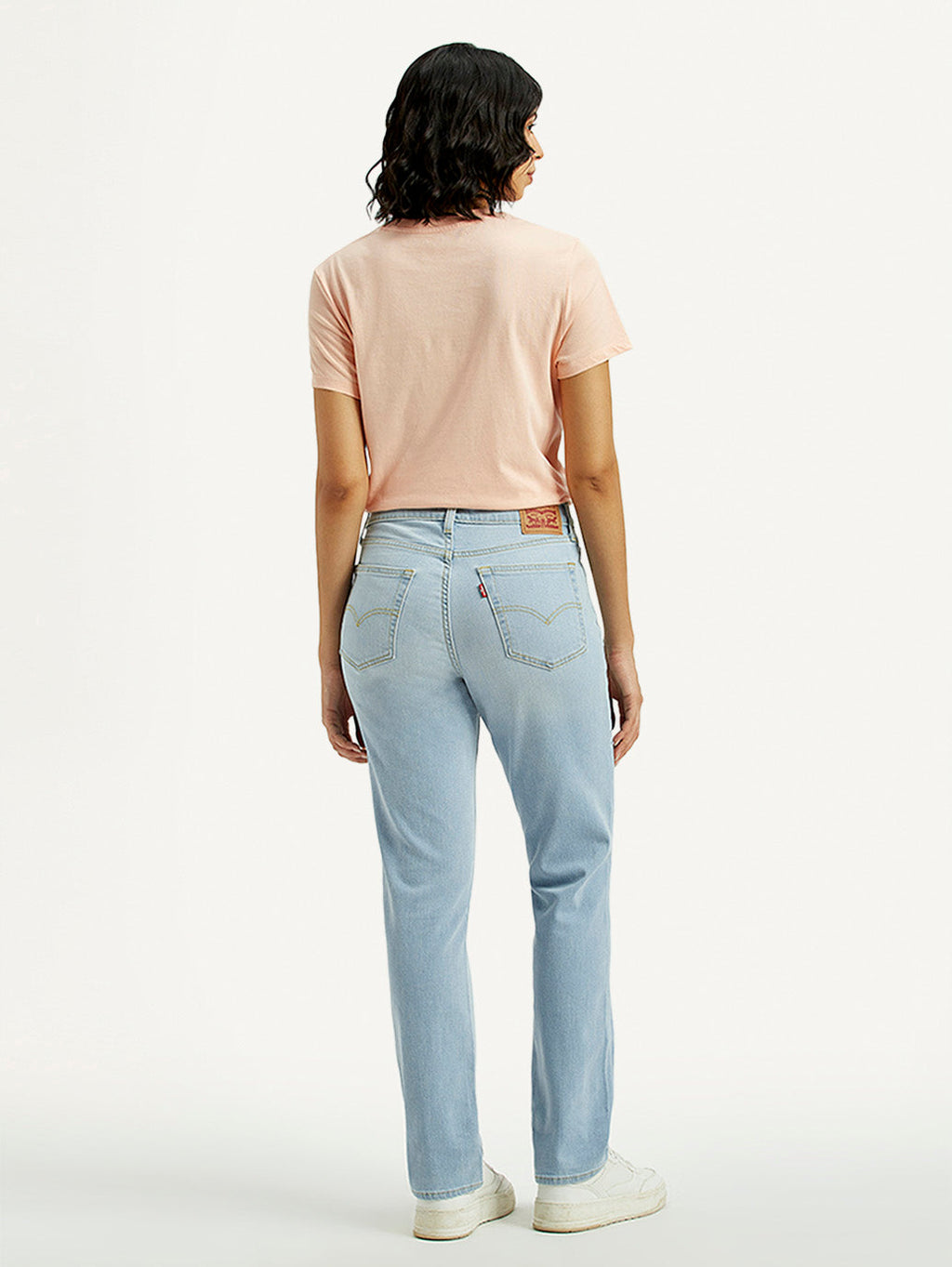 Women's 724 Light Indigo Slim Straight Fit High Rise Jeans