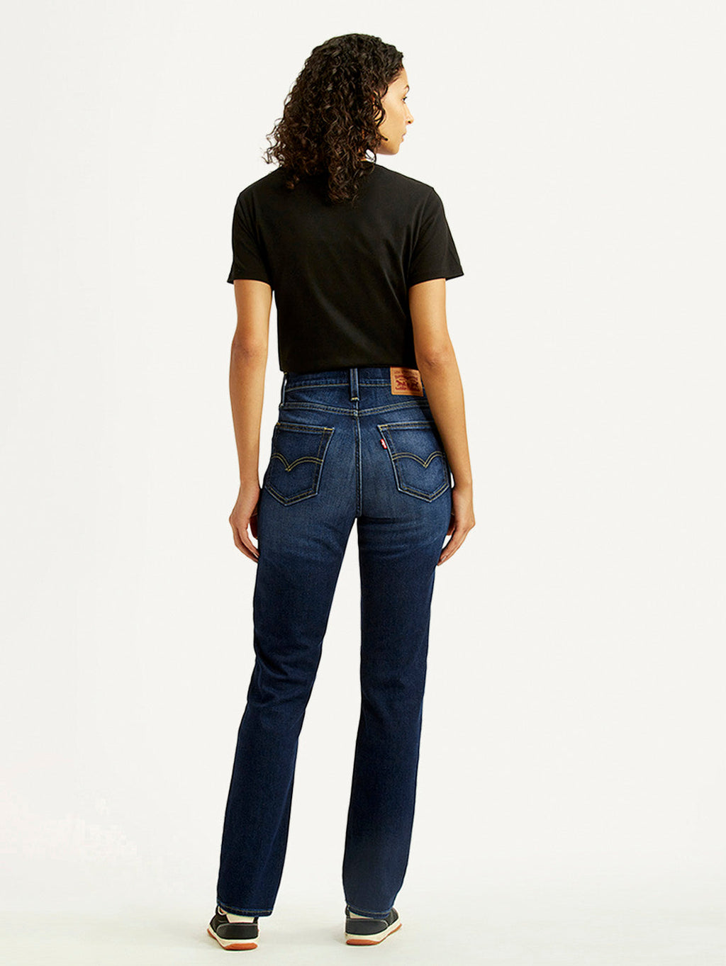Women's 724 Dark Indigo Slim Straight Fit High Rise Jeans