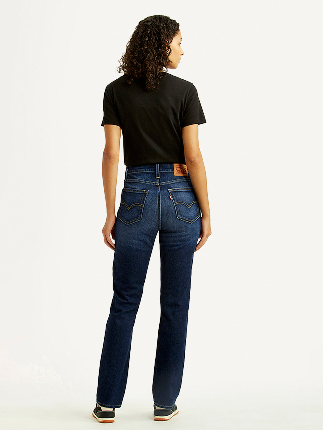 Women's 724 Dark Indigo Slim Straight Fit High Rise Jeans