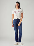 Women's 724 Dark Indigo Slim Straight Fit High Rise Jeans