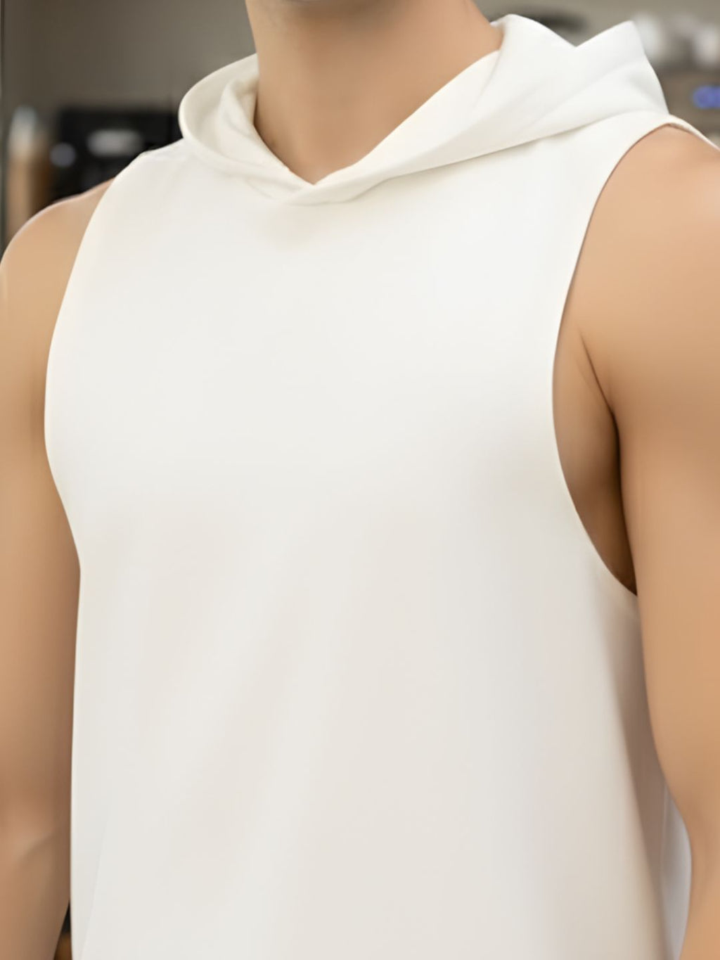 Men White Solid Printed T-shirt