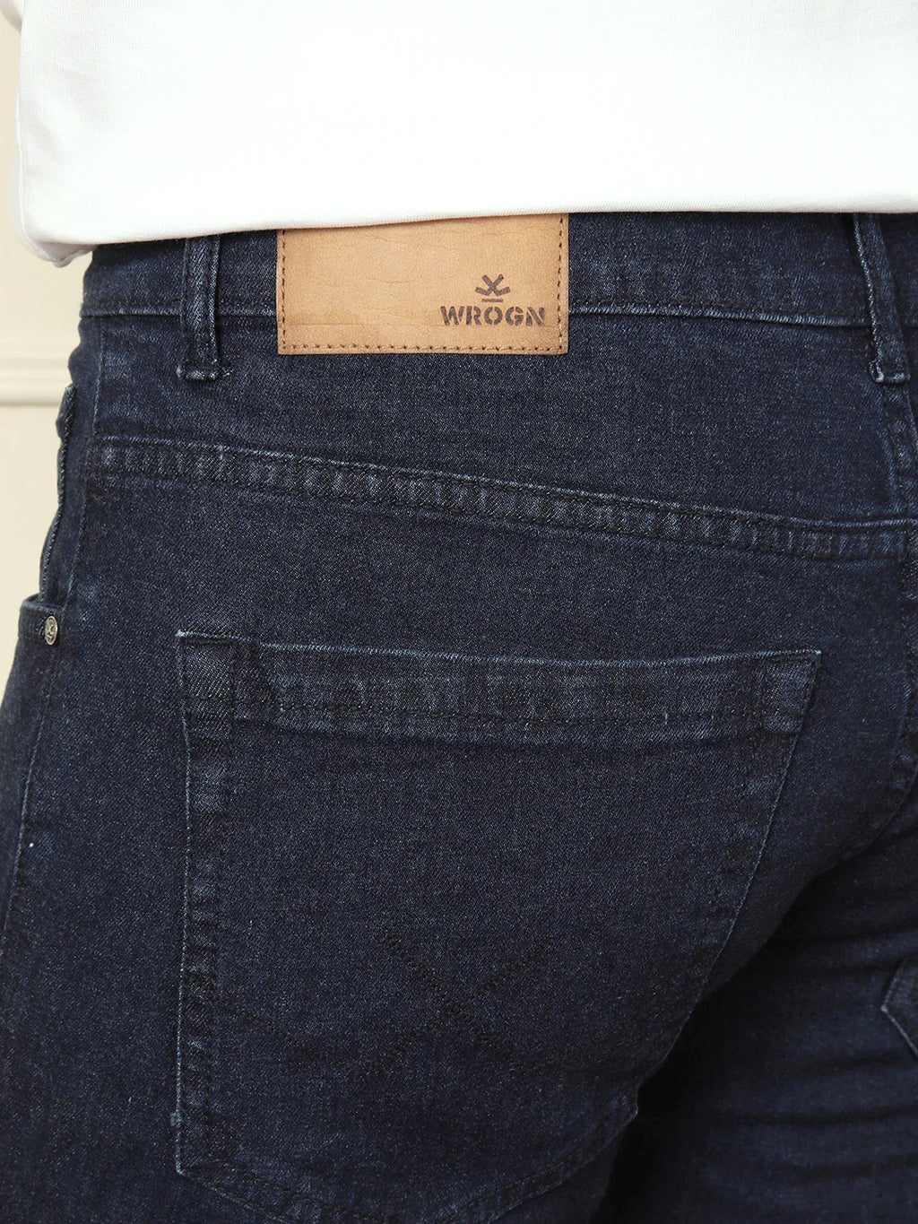 Casual Slim Tapered Jeans | Dark Blue
